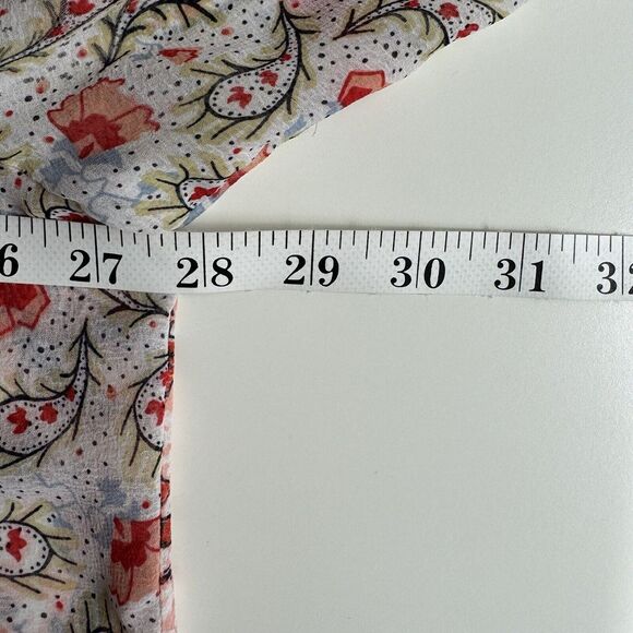 Chelsea And Theodore Size L Button Up Boho Floral Mix Print Shirt Top - Picture 5 of 9